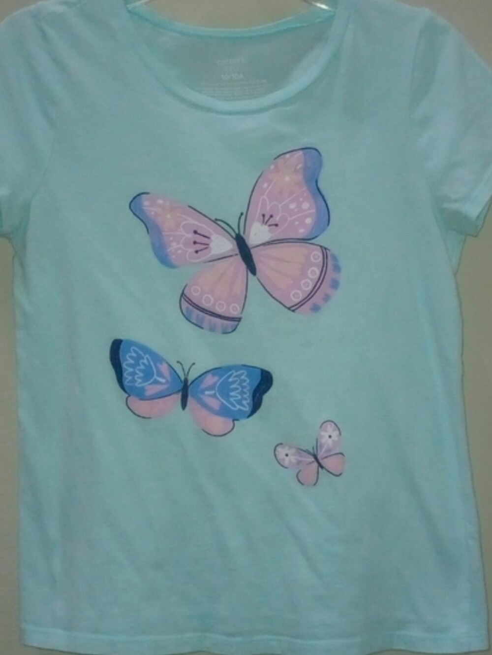 Carter's Light Blue Butterfly Graphic Tee